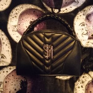 Steve Madden Black Quilted Crossbody Bag